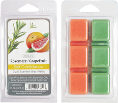 Hosley Set of 6 Rosemary Grapefruit Scented Wax Cubes/Melts - 2.5 oz Each