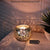 Hosley Set of 6 Gold Crackle Glass Tea Light Holders 3.94 Inch Diameter