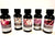 Hosley Set of 5 Assorted Fragrance Warming Oils 55ml Each-Japanese Cherry Blossom Lavender, Exotic Sandalwood, Lilac, Lavender, Sweet Pea Jasmine