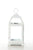 Hosley 12.50 Inch High White Clear Glass and Iron Classic Style Lantern