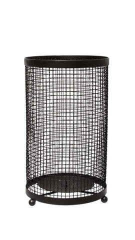 Hosley 9.75 inch High, Black Metal Pillar Candle Holder