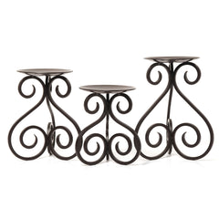 Hosley Set of 3, Iron Pillar Candle Holders