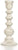 Hosley 7 inch High, White Wood Taper Candle Holder
