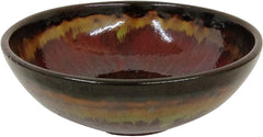 Hosley 9 Inch Diameter, Multi Colored Ceramic Bowl