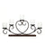 Hosley 17 inch Long, Five Votive Candle Holder with Brown Texture and Walnut Finish