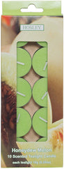 Hosley 120PK  Honeydew Melon Pressed Scented Tea Light Candles