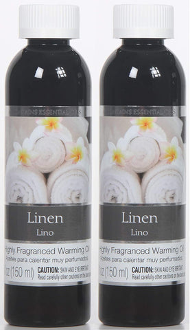 Hosley Linen Fragrance Warming Oils, Set of 2, 5oz Each