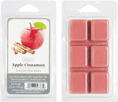 Hosley Set of 6 Apple Cinnamon Scented Wax Cubes/Melts - 2.5 oz Each