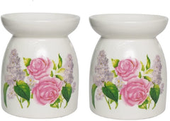 Hosley Set of 2 Ceramic Oil Warmer 4.3 Inches High