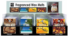 Hosley Set of 24 Scent Wax Cubes/Melts - Sandalwood, Island Breeze, Tropical Punch, Cranberry Orange 4 Fragrance Assorted 2.5 oz Each