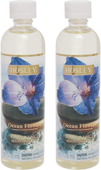 Hosley Set of 2 Ocean Flowers Fragrance Warming Oils 6 Ounce