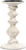 Hosley White Wood Pillar Candle Holder 9 Inch High