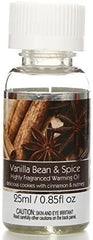 Hosley Box of 6 Premium Grade Concentrated Vanilla Bean Spice Scented Warming Oil for Aromatherapy 25 ml