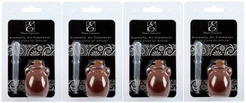 Hosley Set of 4 Terracotta Diffuser Bottle 2.17 Inch High