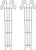Hosley's Set of 2 Wave Iron Trellis 48 Inch High
