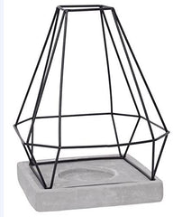 Hosley Geo Metal Decor LED Candle Holder Lantern 11 Inches High