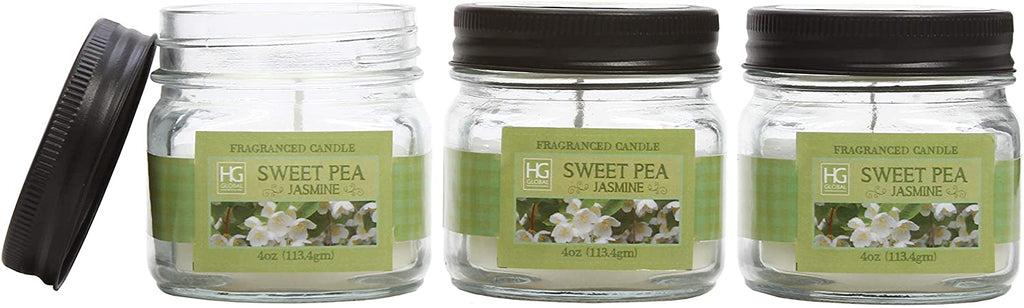 Hosley Set of 5, 55 ml Sweet Pea Jasmine Fragrance Warming Oils 