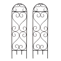 Hosley Set of 2, 27 inch High, Scroll Planter Trellis