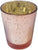 Hosley Set of 7 Rose Gold Mercury Glass Tea Light Candle Holder 2.65