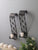 Hosley Set of 2 Iron Pillar Candle LED Wall Sconces 14 Inches High