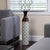 Hosley Metal Brown Grey Tones Moroccan Embossed Floor Vase 28.5 Inch High