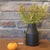 Hosley Set of 2 Black Zinc Jug Vases / Planters 7 Inch High