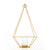 Hosley 11.5 inch High, Gold Finish Tealight/Votive Holder Lantern with Votive Frosted Candle Holder