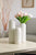 Hosley Set of 3 White Ceramic Honeycomb Vase Tall 12 Inch Medium 10 Inch Short 8 Inch High Each
