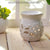 Hosley's Set of 2 White Ceramic Oil Warmer 4.3 Inch High Use with Tea Lights