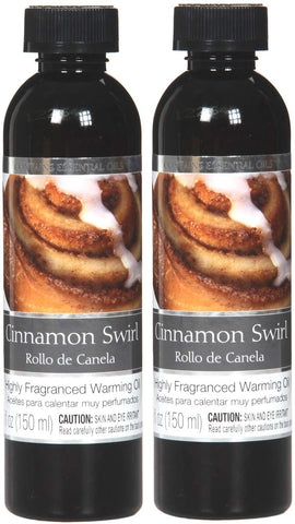 Hosley Aromatherapy Set of 2 Premium Cinnamon Swirl Highly Scented Warming Oils 5 Fluid Ounce Each