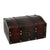 Hosley 9 inch Long, Brown Decorative Wooden Storage Box with Leather Clasp