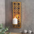 Hosley Set of 2 Gold Metal Wall Sconce 16.5 Inch High