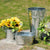 Hosley 3 Pack of Galvanized Oval Planters 8 Inches Long (Handle to Handle)