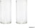Hosley Set of 2, 8 inch High, Clear Modern Glass Vases