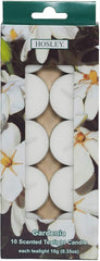 Hosley 120 Pk. Pressed Gardenia Scented Tealight Candles.