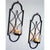 Hosley Set of 2, 12 inch High Iron Tea Light Candle Wall Sconces