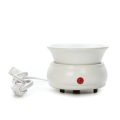 Hosley White Ceramic Electric Fragrance Candle Wax Warmer