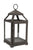 Hosley Set of 2, 12 Inch High Brown Clear Glass and Iron Classic Style Lantern