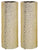 Hosley Set of 2, 12 inch High, Gold Ceramic Vases