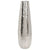 Hosley 16.5 inch High Silver Teardrop Metal Vase