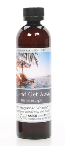 Hosley Island Getaway Fragrance Warming Oils, Set of 2, 5 oz Each