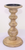 Hosley 9 Inch High Natural Brown Wooden Pillar Candle Holder Country Style