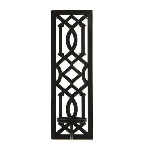 Hosley 16.5 inch High, Oil Black Finish Metal Wall Sconce