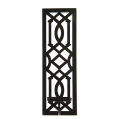 Hosley 16.5 inch High, Oil Black Finish Metal Wall Sconce