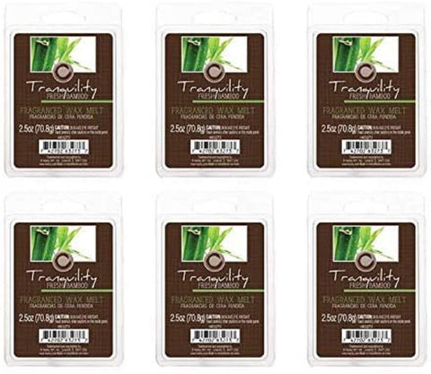 Hosley Set of 6, 2.5 oz. Fresh Bamboo Wax Melts / Cubes