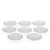 Hosley Set of 8, Clear Glass Pillar Candle Plates