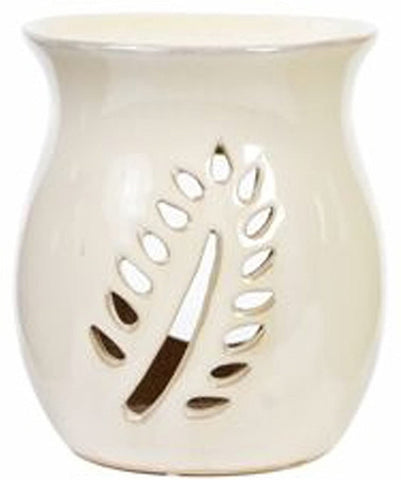 Hosley 4.2 inches High, Cream Ceramic Oil Warmer