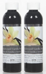 Hosley Aromatherapy Set of 2 Premium Sandalwood Vanilla Bean Highly Scented Warming Oils 5 Fluid Ounce Each