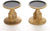 Hosley Set of 2, 5 inch High Wooden Pillar Candle Holders