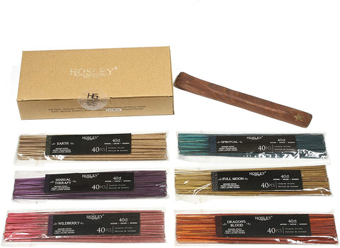 Hosley 240 Pack of Assorted Fragrance Incense Sticks